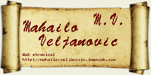 Mahailo Veljanović vizit kartica